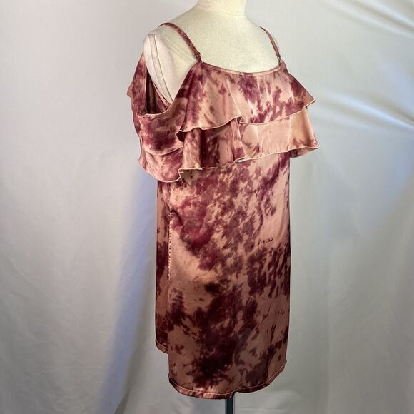 Mimi Chica Pink Tie Dye Ruffle Neck Mini - Picture 6 of 14
